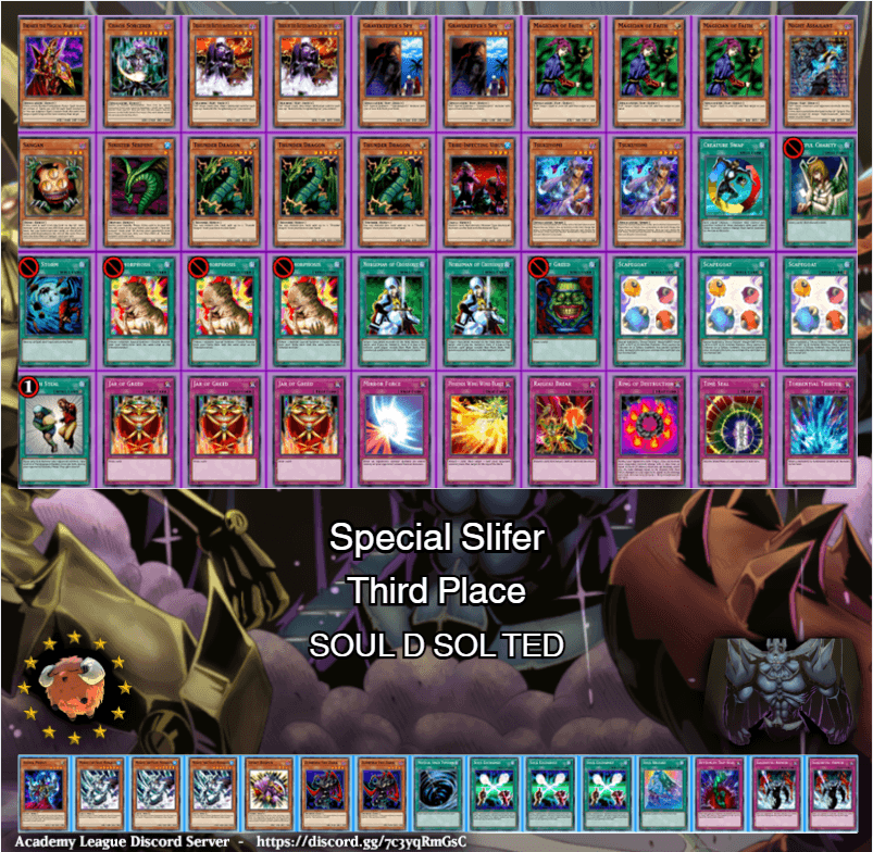 special slifer 2026 soul d sol tied 3rd orig